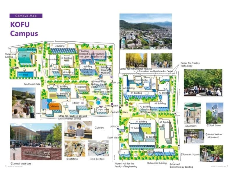 University of Yamanashi campus cover